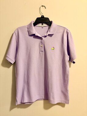 Vintage 90s Augusta National Masters Collection Ladies Golf Polo - Lavender, L